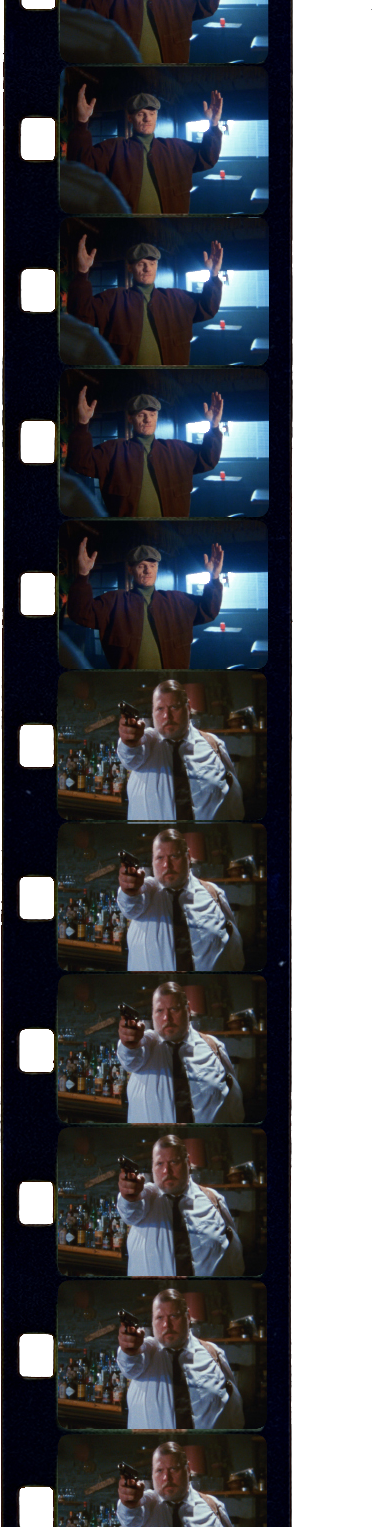 Super 8 film strip from Intet Vover